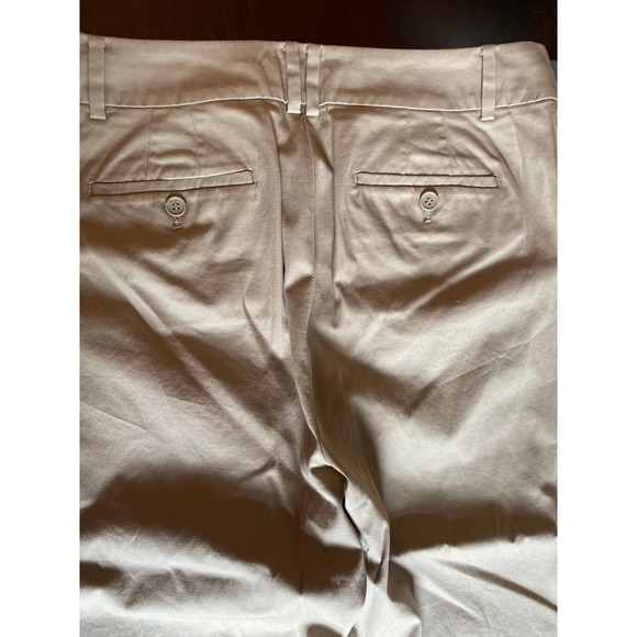 Talbots the Perfect Crop curvy fit Women’s pants size 10 tan cotton summer crop - Picture 4 of 13